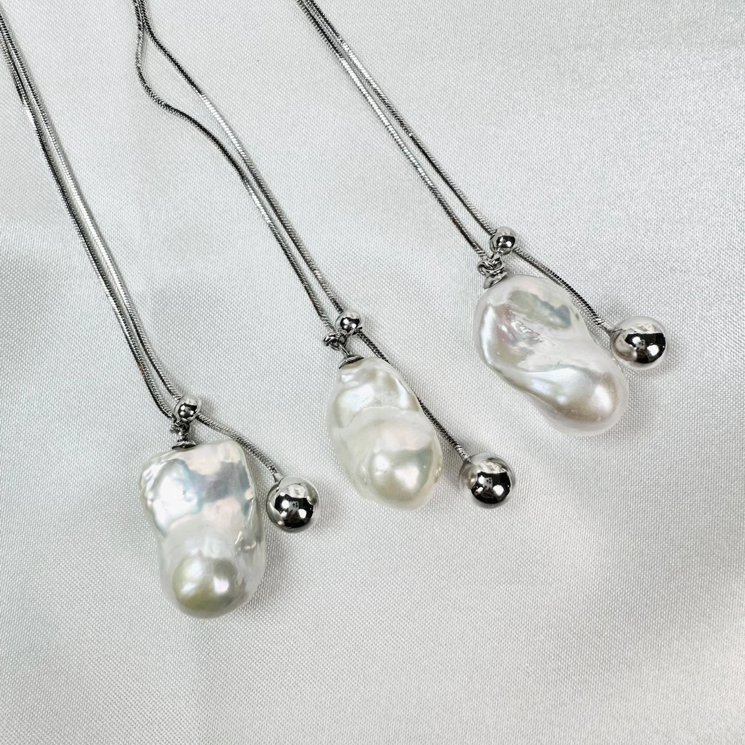 淡水百搭款巴洛克毛衣链吊坠 13-15mm（多样性发一）【941】