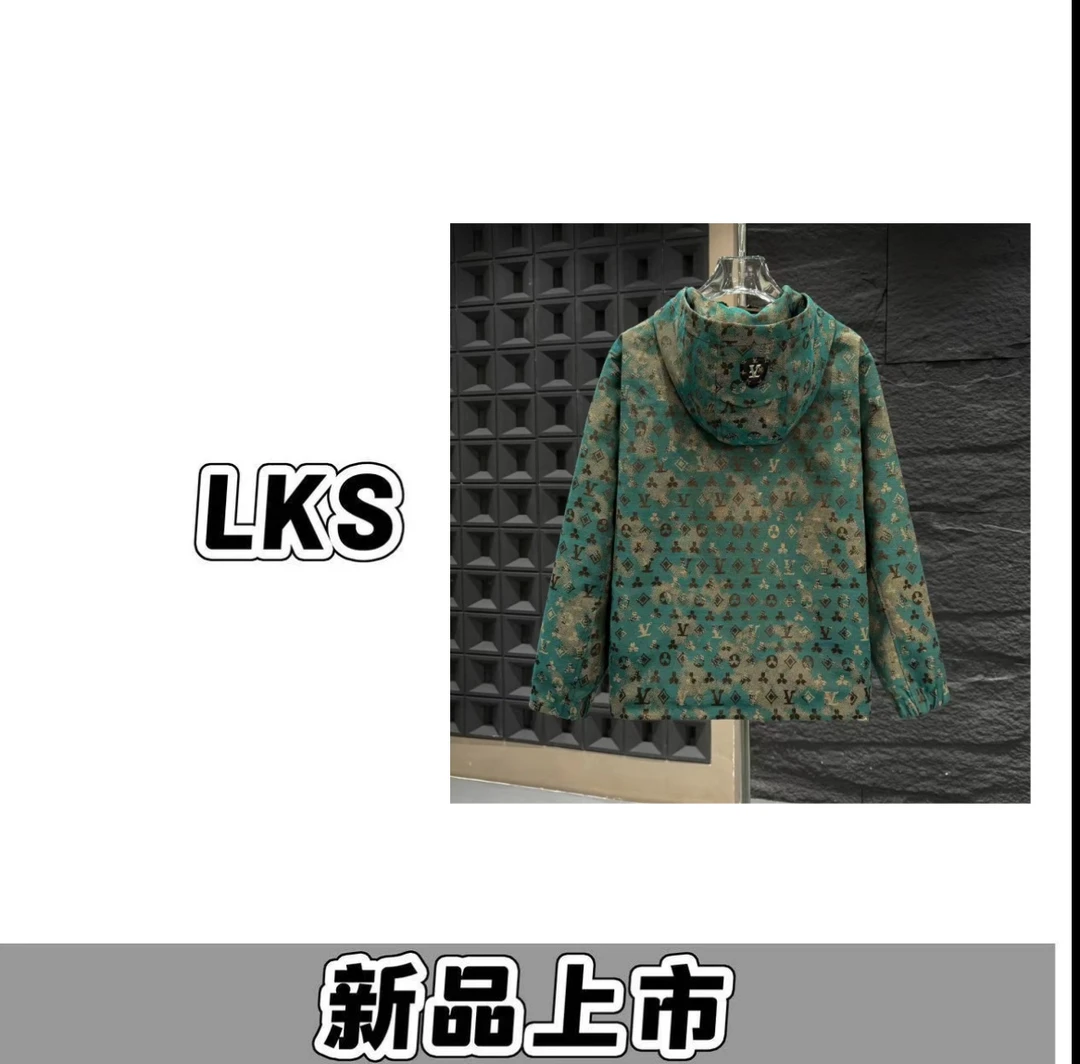 K188（九）-2025秋季新款时尚暗纹满印烧花高级感提花男士外套
