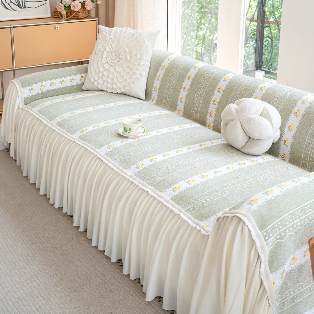 素花沙发巾一整张全盖沙发垫2025新款沙发套罩防猫抓沙发罩全包套