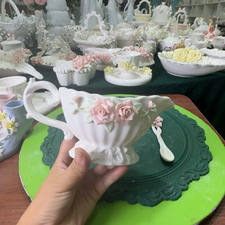 玫瑰花小花倒流杯料汁杯