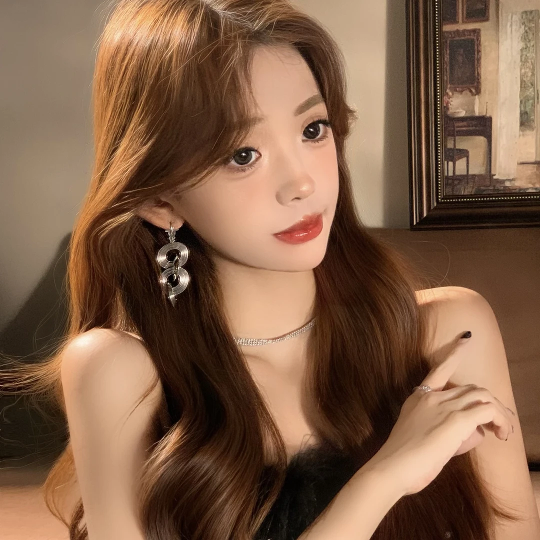 FULL GIRLISH耳环00920酷辣金属圈圈耳钉耳饰