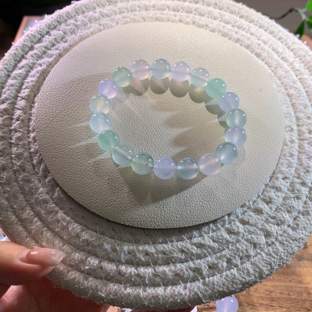 散珠翡翠天然缅a清冷马卡龙