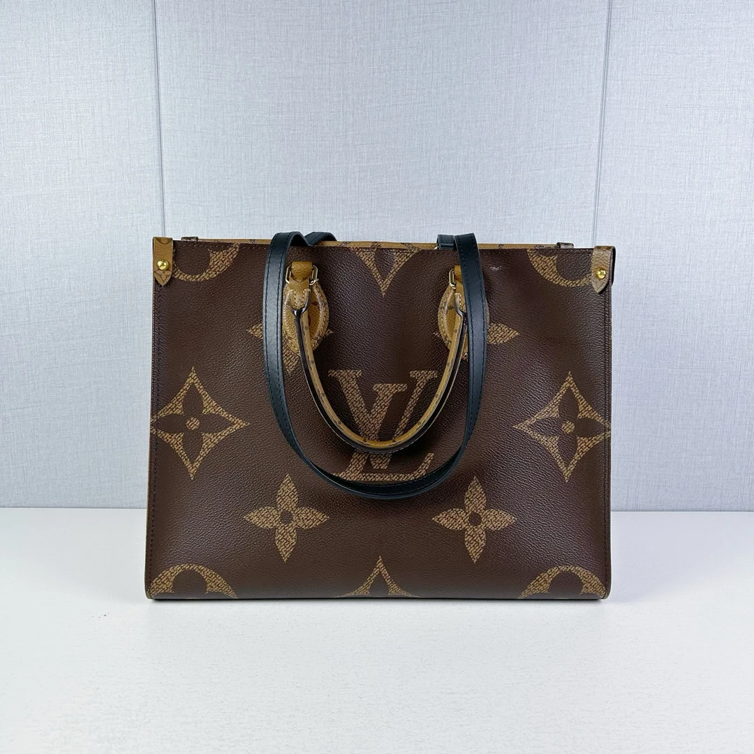 99新 LOUIS VUITTON PARIS Onthego 中号 芯片款 老花