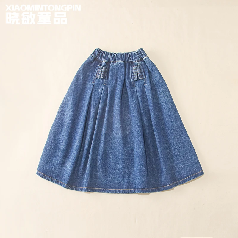 简约牛仔半身裙3C4061