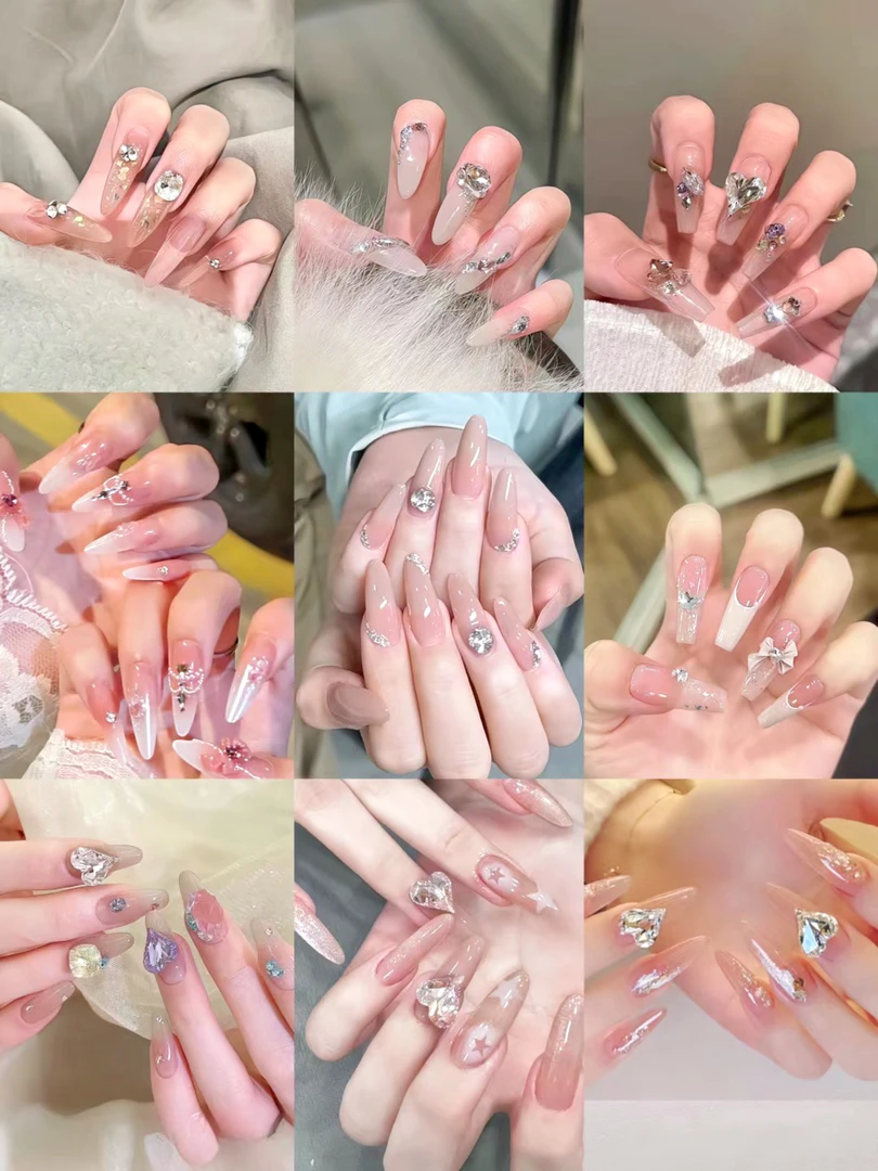 富婆拆【纯手工美甲拆拆乐+对对碰】精致美甲贴片穿戴甲拆拆乐