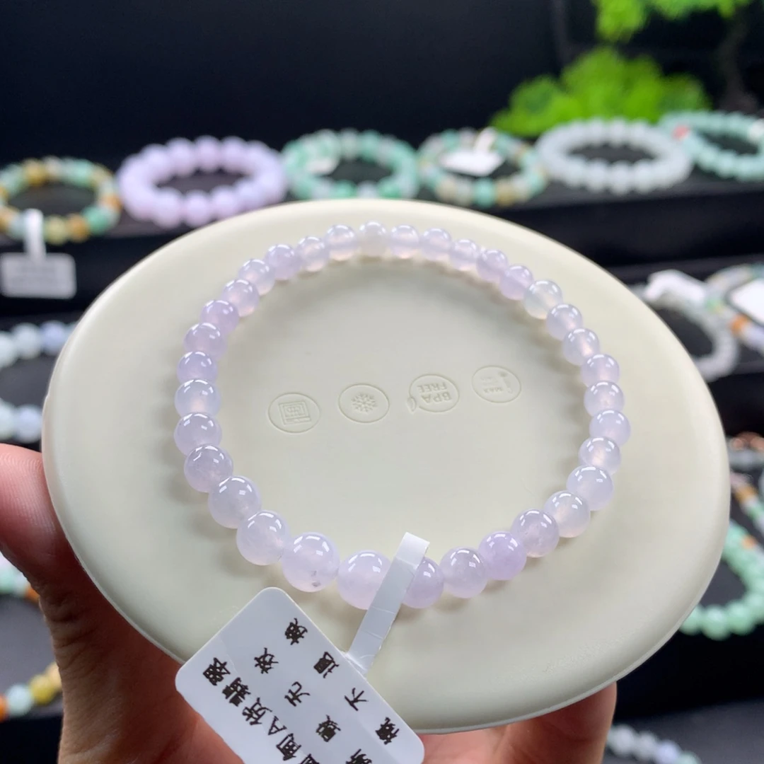 翡翠未镶嵌手链卡5～6.6