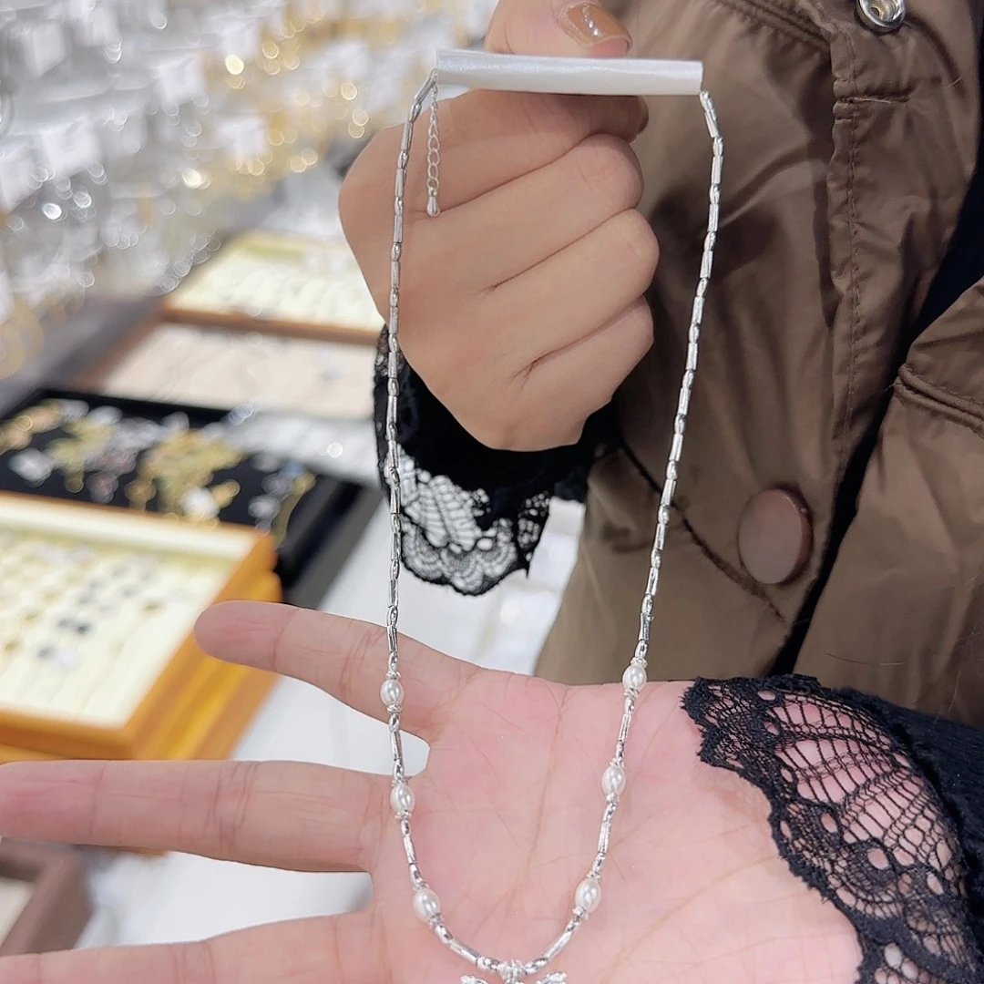 铁合金锡合金非金属2-6 贵芳家 蝴蝶项链
