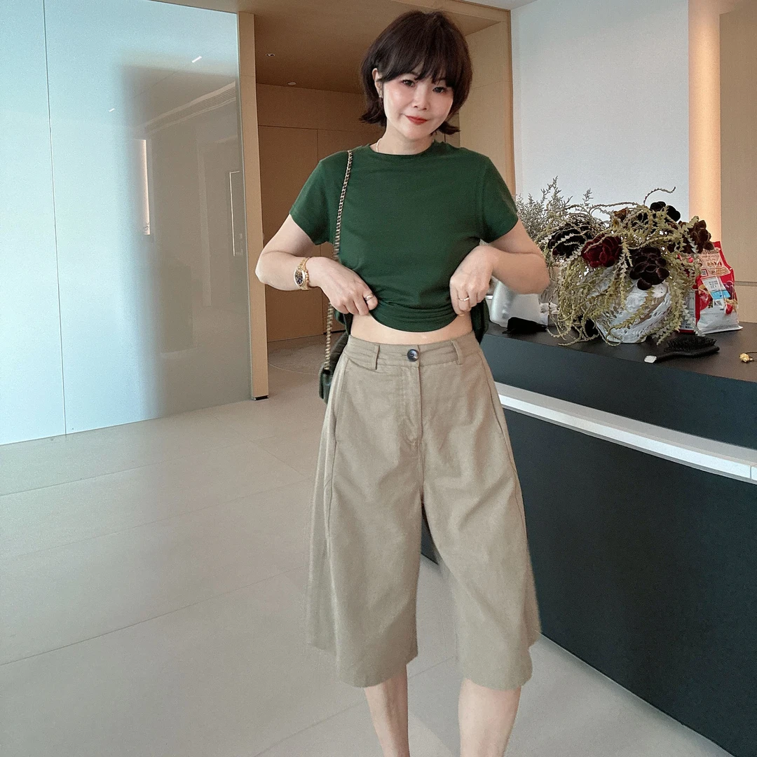 夏季美式复古立体裁剪宽松百搭五分裤工装短裤