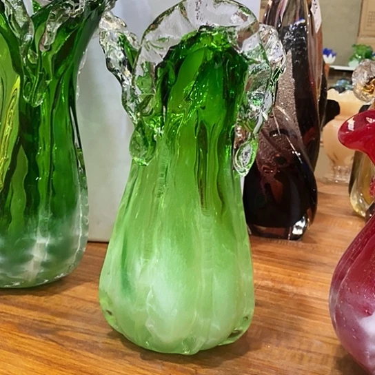 琉璃花瓶高27厘米口径12厘米