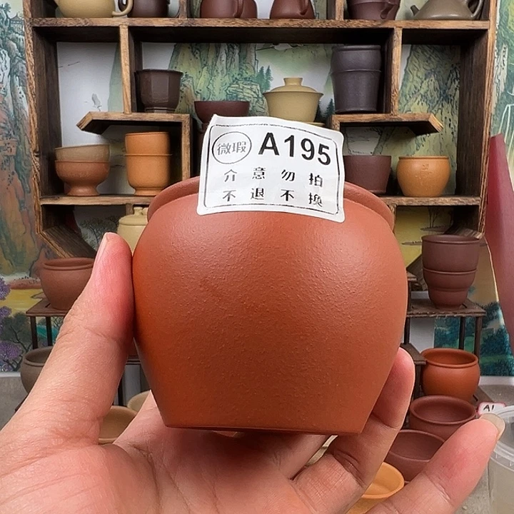 紫砂茶杯拙器甄选，纯原本矿。
