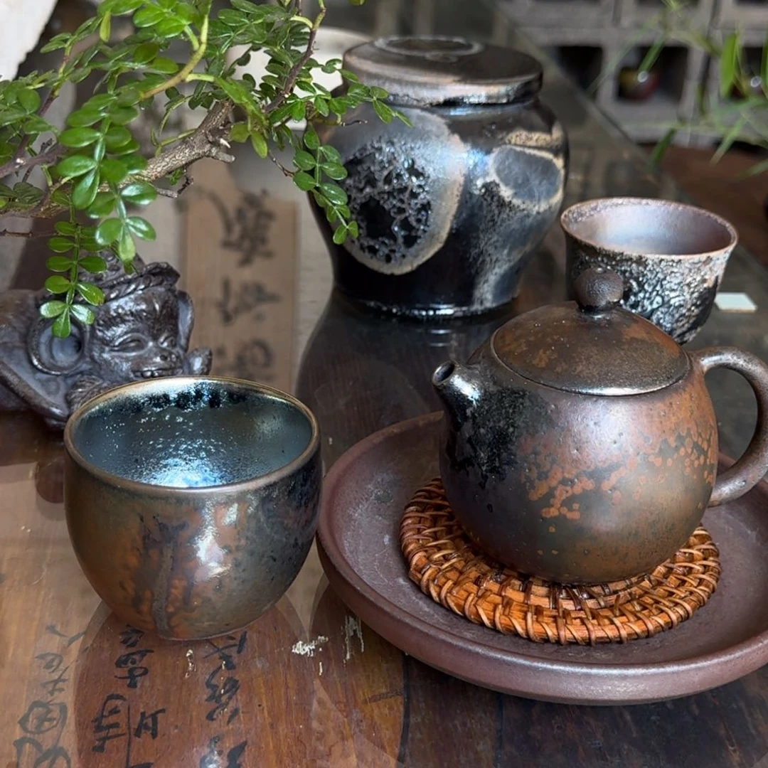 寻****建水紫陶柴烧茶具