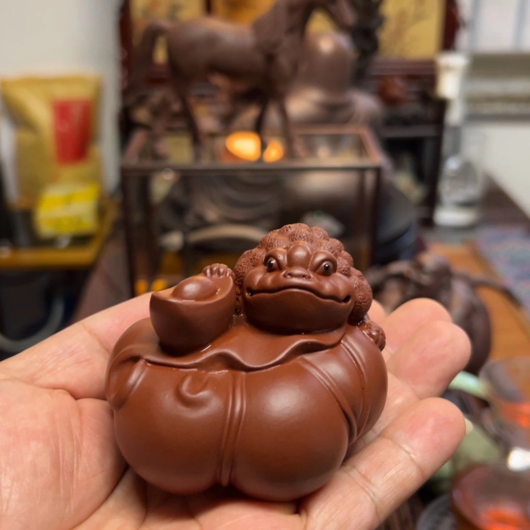 人***生紫砂茶宠紫砂茶宠摆件。