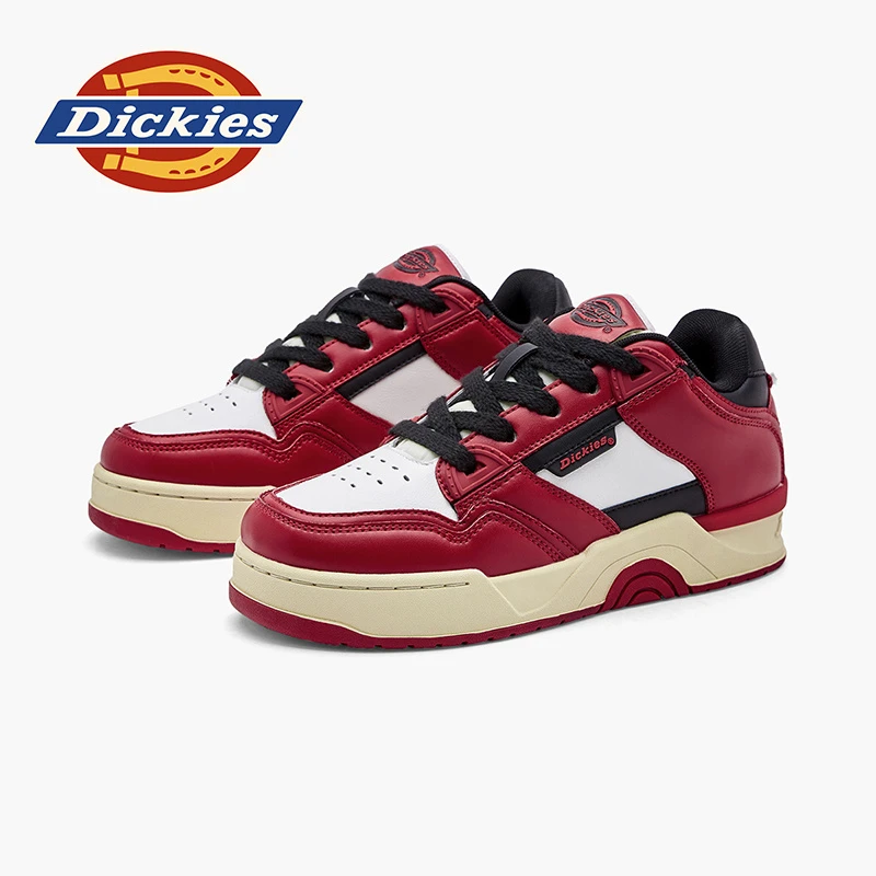 Dickies中国红冬季新年限定小众复古透气板鞋百搭休闲板鞋加厚