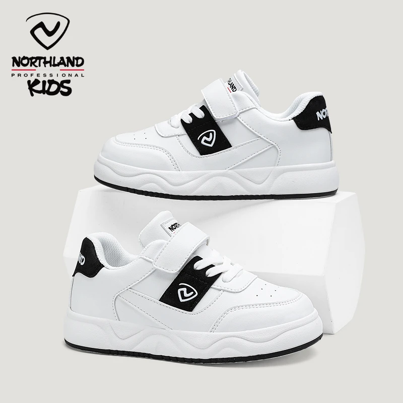 童鞋女童板鞋2024春秋新款低帮皮面儿童运动鞋小白男童鞋子0322