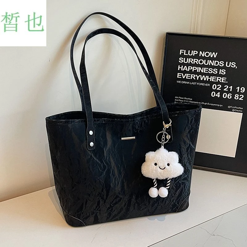 托特包女2025新款大容量通勤包包秋冬休闲百搭单肩包高级感购物袋