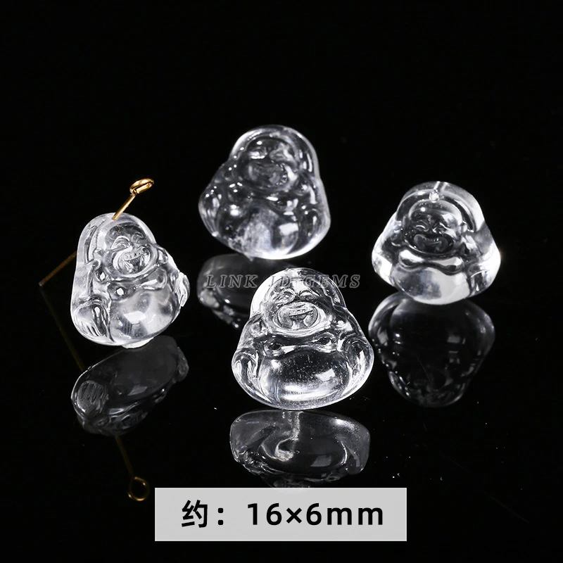 天然双A全净体白水晶佛公吊坠-一个装