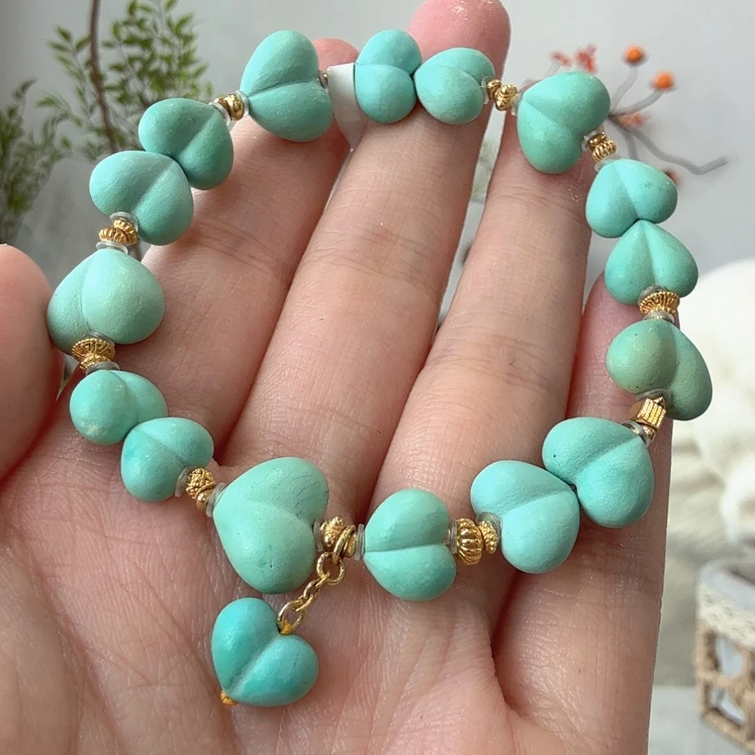 绿松石18K金镶嵌珠宝奇石