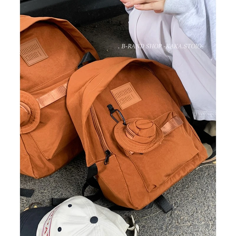 学院风双肩包包女款爆款2025新款大容量中小学生书包户外出游背包