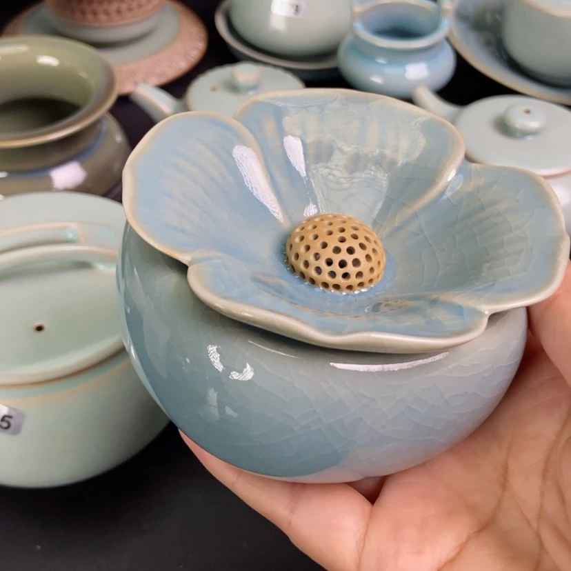 【闪购商品】茶漏原矿天蓝汝瓷