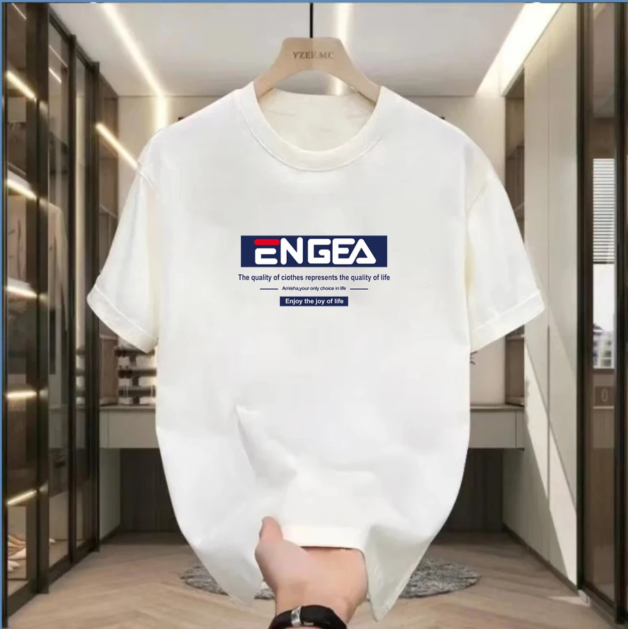 撤柜直发夏季男女同款圆领短袖休闲舒适薄款透气百搭潮流印花