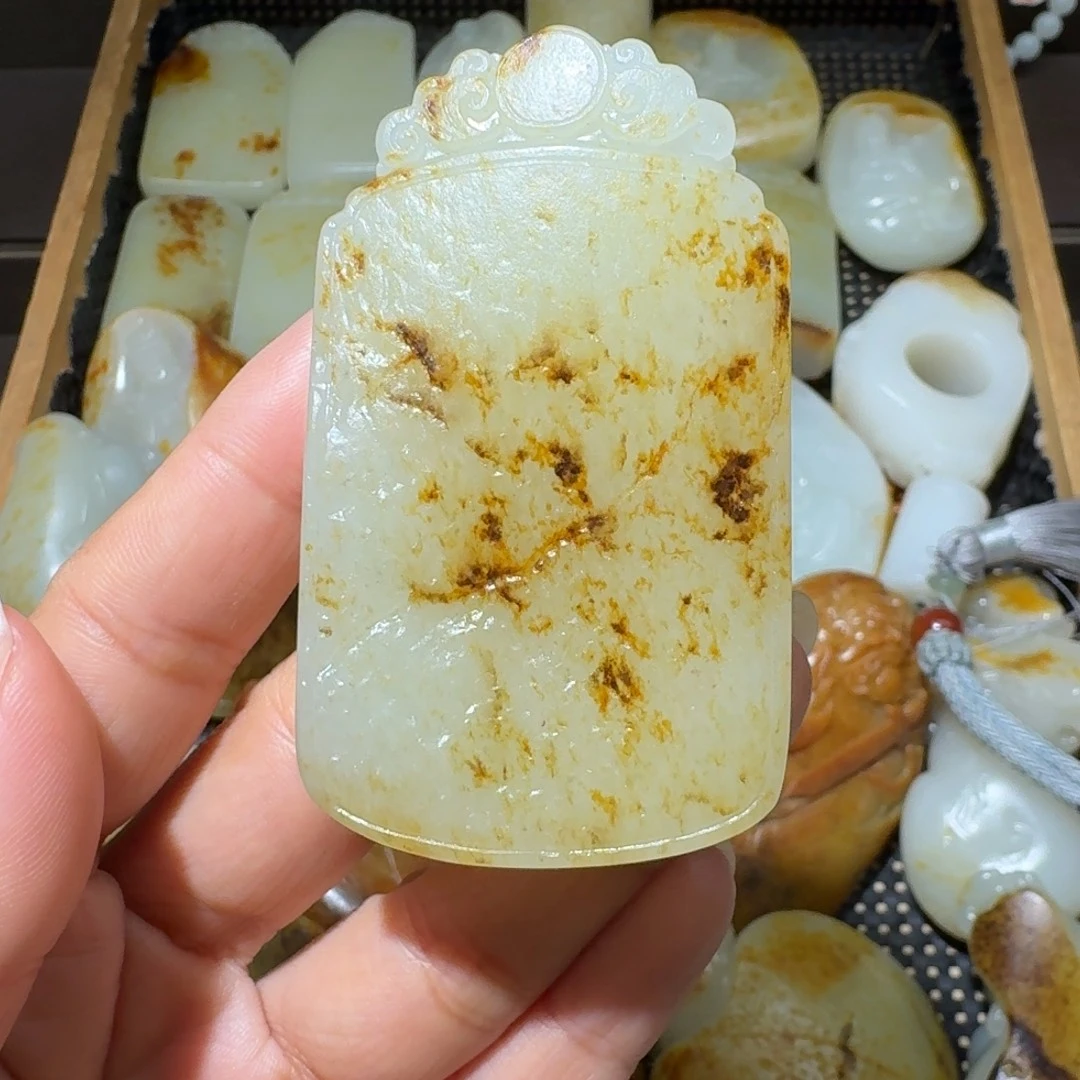 和田玉未镶嵌吊坠(不含链)