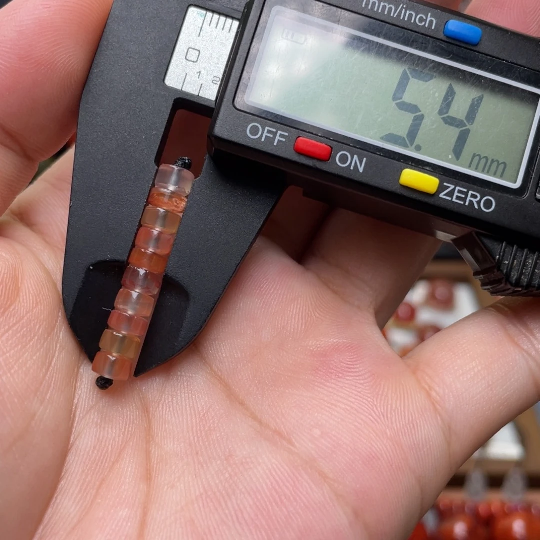 南红玛瑙未镶嵌5mm隔片10个