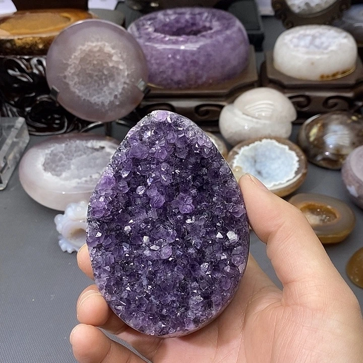 未镶嵌紫晶摆件紫晶