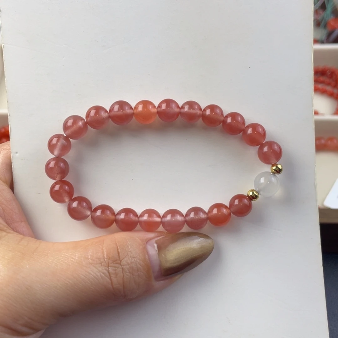 南红玛瑙未镶嵌手串