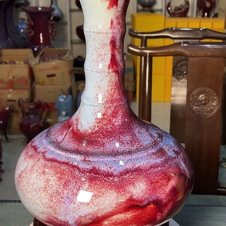 乐***天钧瓷瓷片钧瓷摆件钧瓷摆件