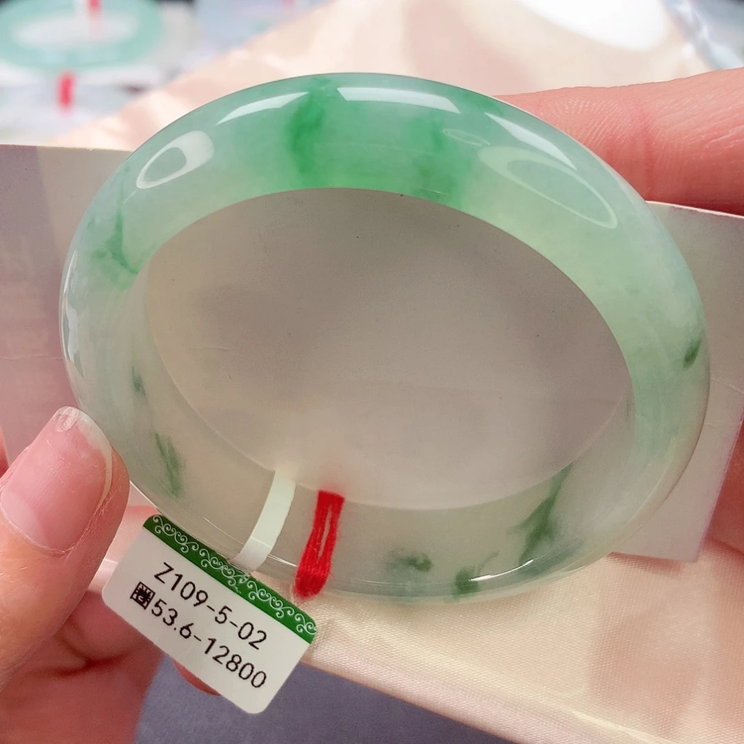 翡翠未镶嵌手镯缅甸天然a货翡翠手镯