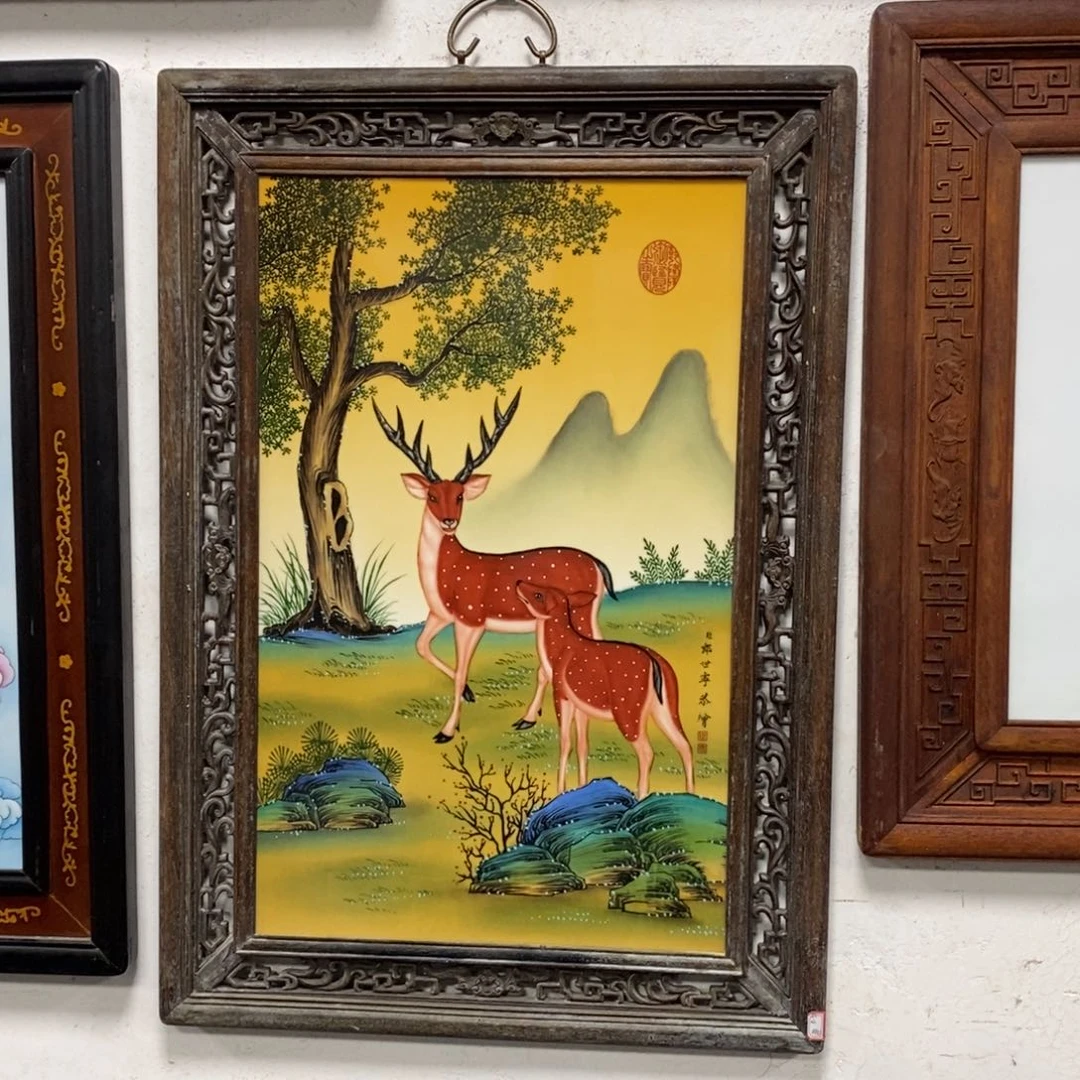 瓷75*52 景德镇瓷板画柴窑烧制