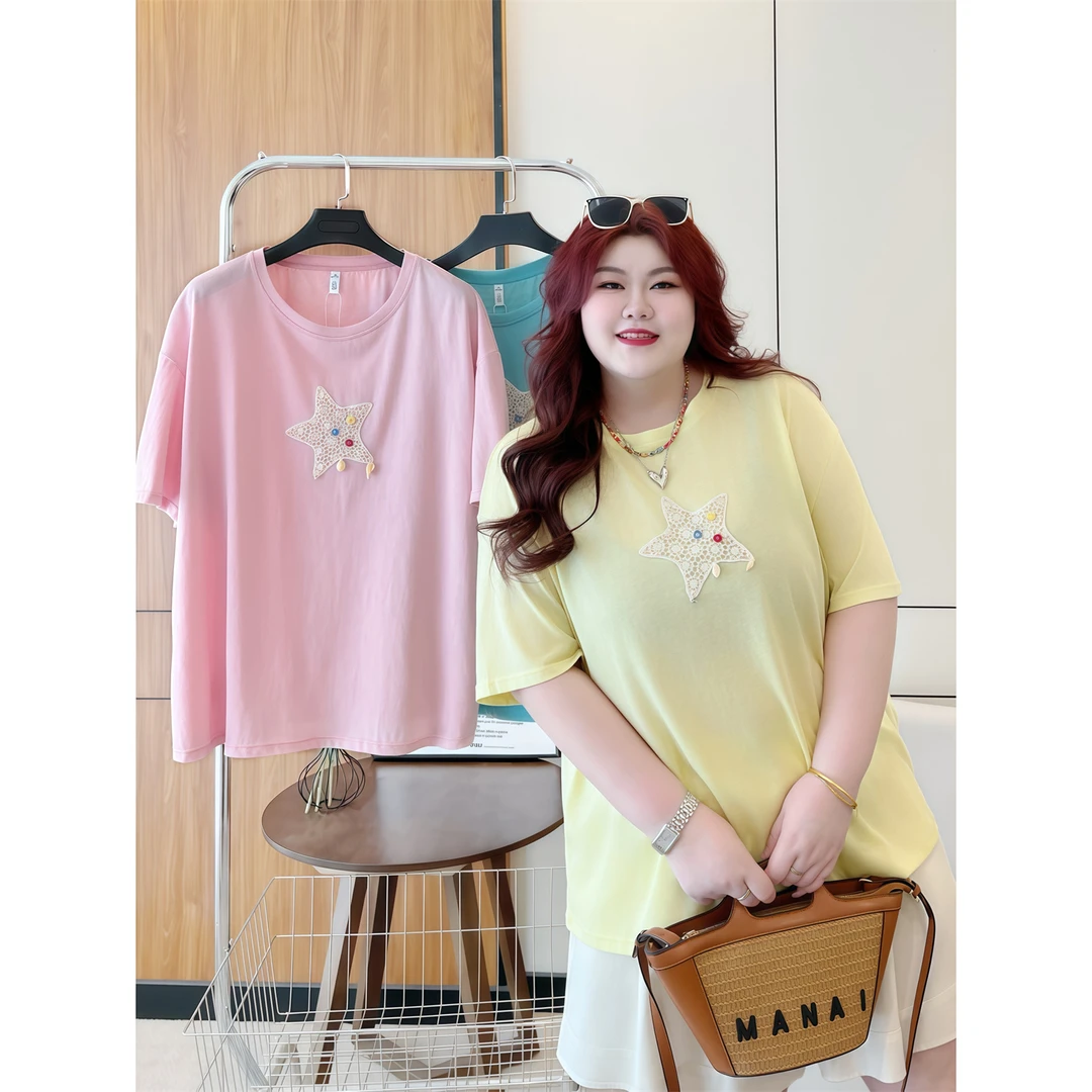 断码捡漏X小步舞曲 / 海洋系列凉感莱赛尔雪花棉短袖T 15048花契