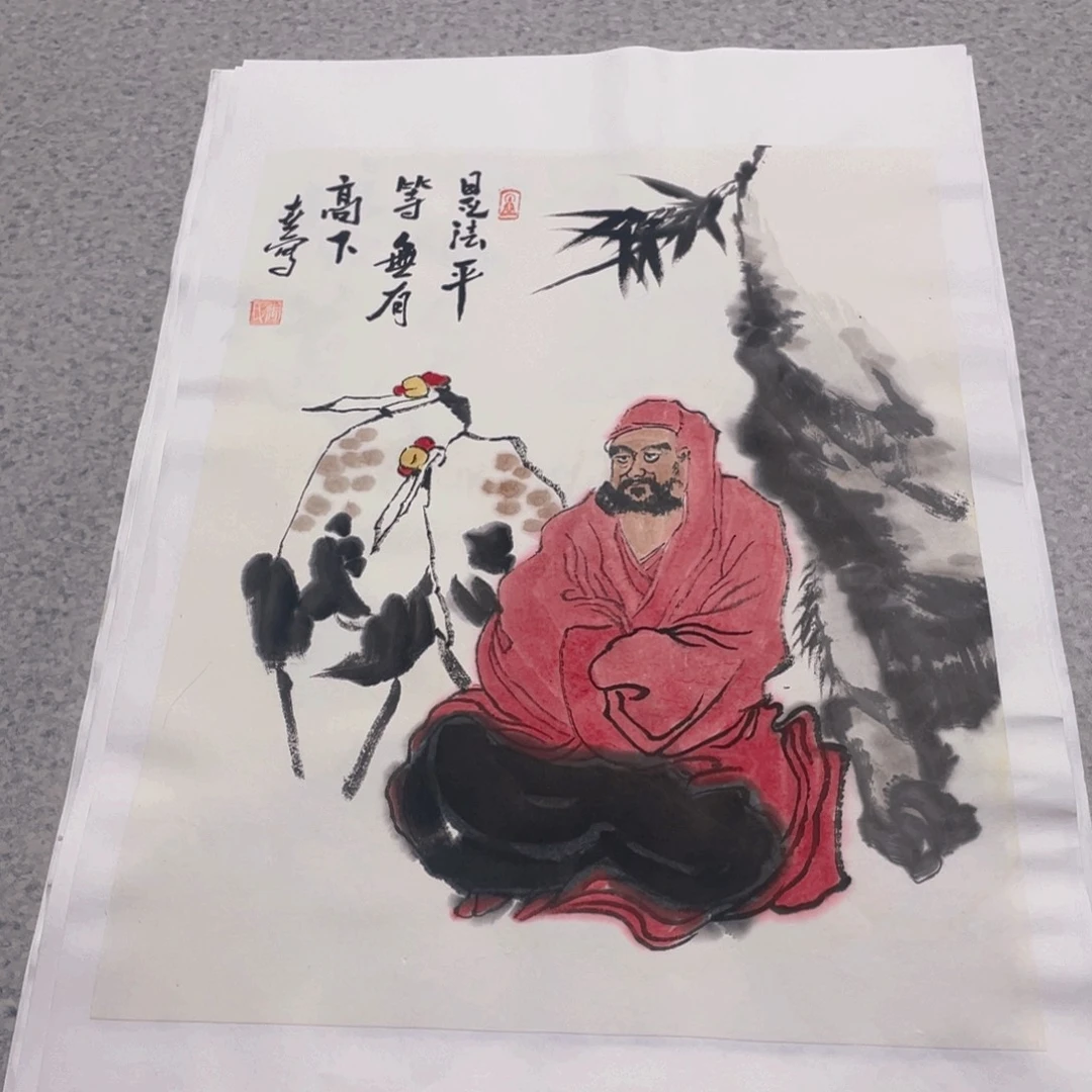 国画1.4平尺纯手绘国画作品