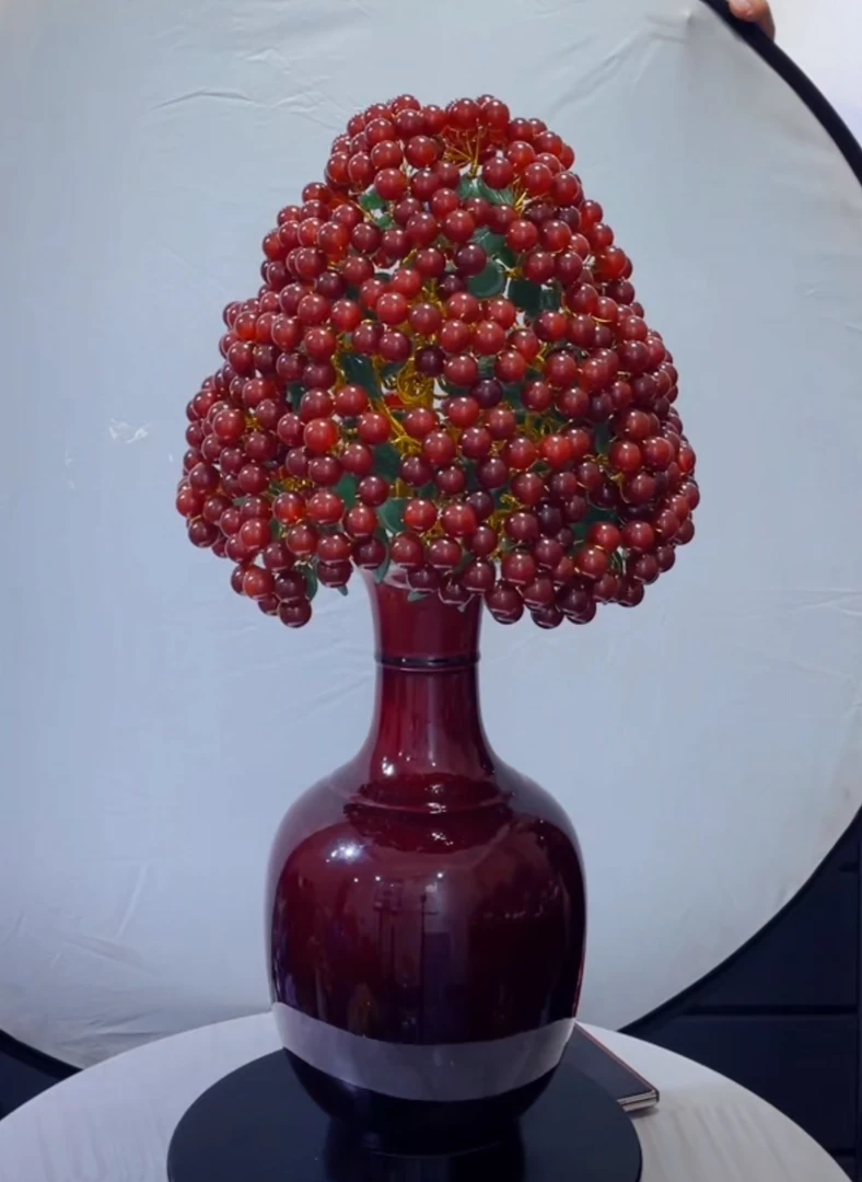 【卓越轻奢原创】福满鸿运当头摆件陶瓷摆件手工点缀精美