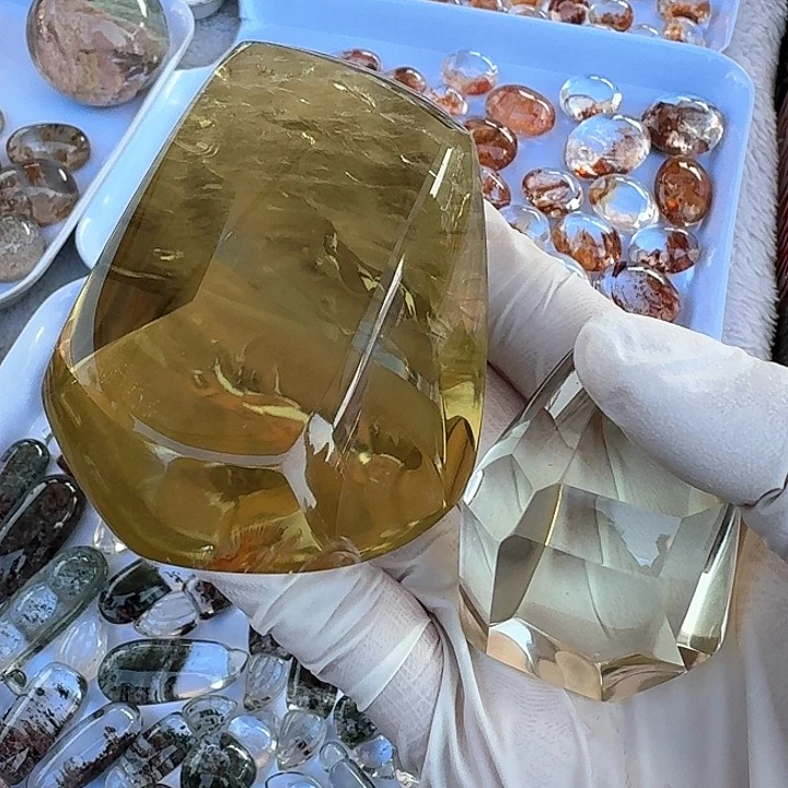 黄水晶未镶嵌水晶丹****华