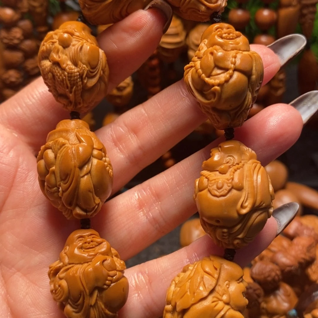 橄榄核手串/手链瑞兽弥勒