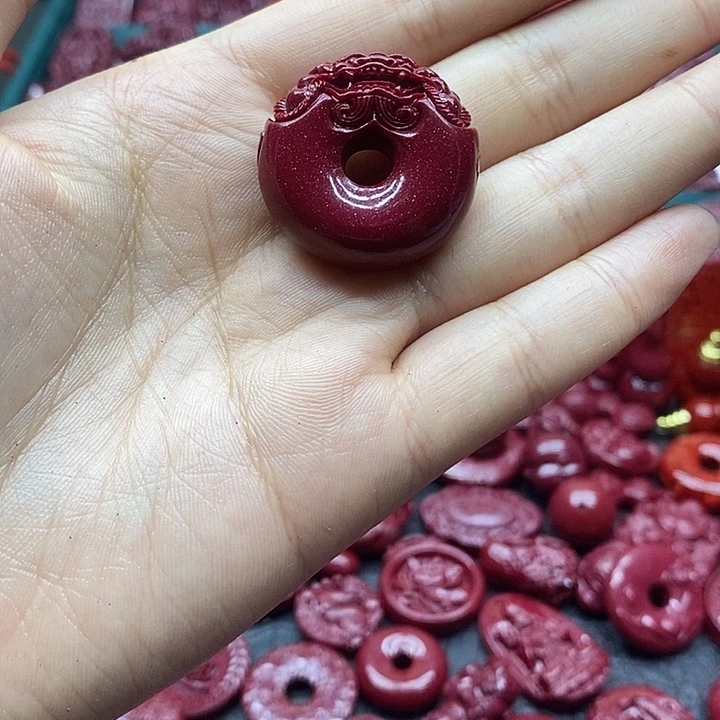 天然辰砂朱砂吊坠