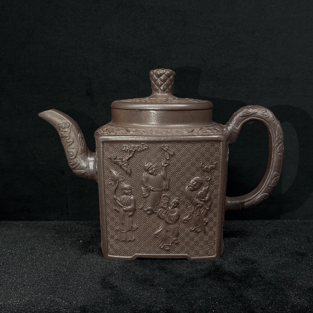 8/YHF042/应惠芳/紫砂壶八仙/紫泥