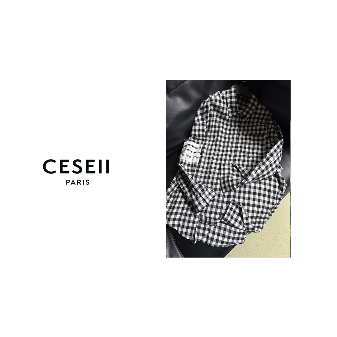【25XJ097】CESEII2025春夏休闲百搭女男女同款宽松型防晒衬衫