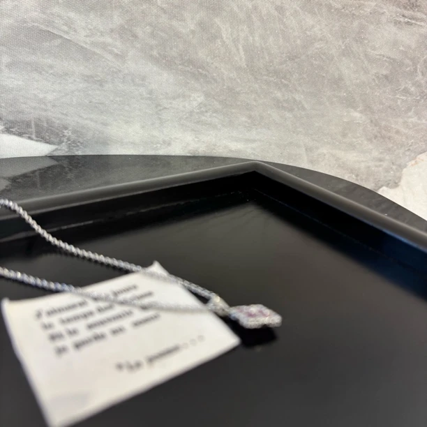 铜合金项链 紫色单花项链XL2420