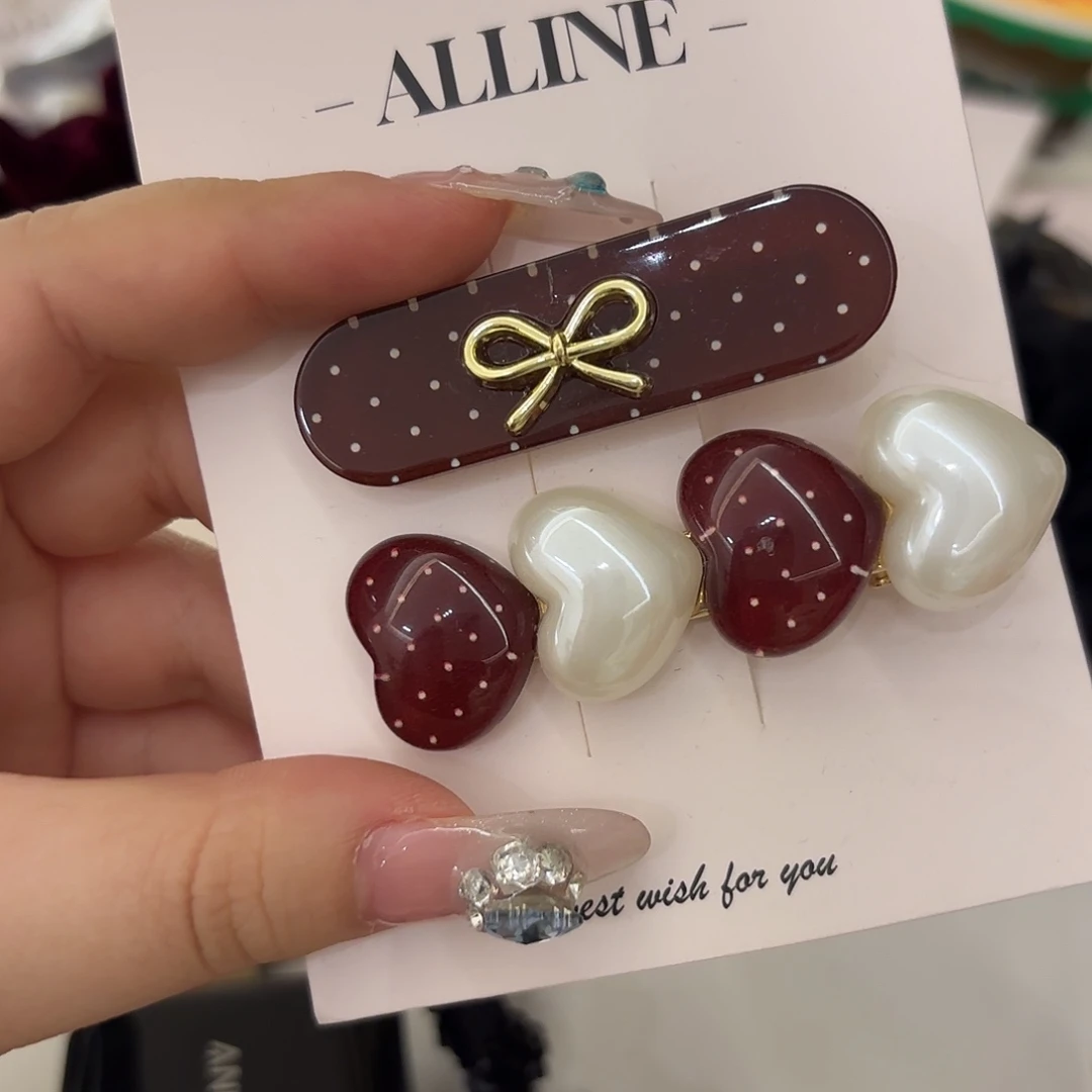 皮质铁合金发饰发夹