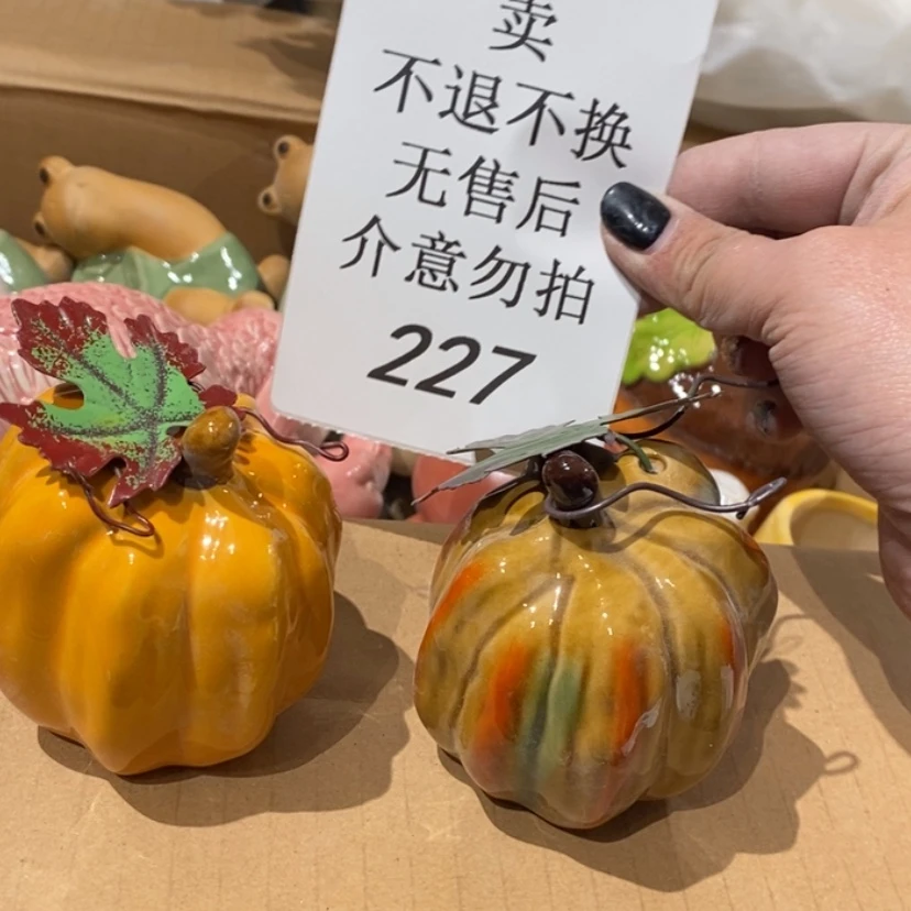 【闪购商品】摆件@*月陶瓷摆件瑕疵特卖