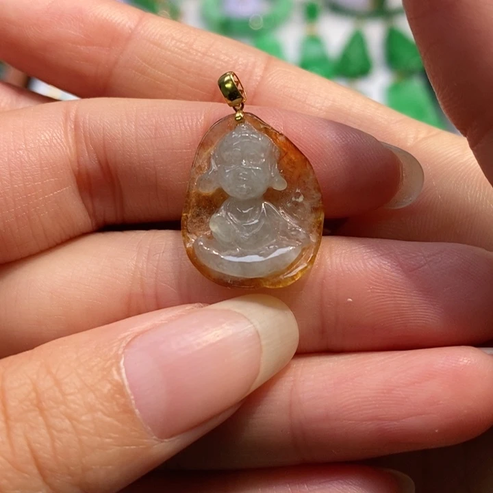 颈饰未镶嵌翡翠吊坠