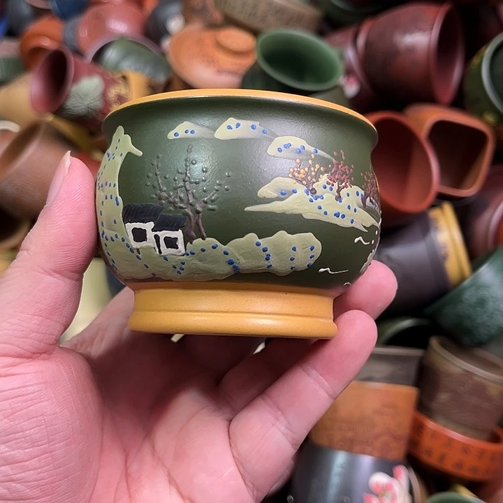 紫砂茶杯全手工紫砂主人杯
