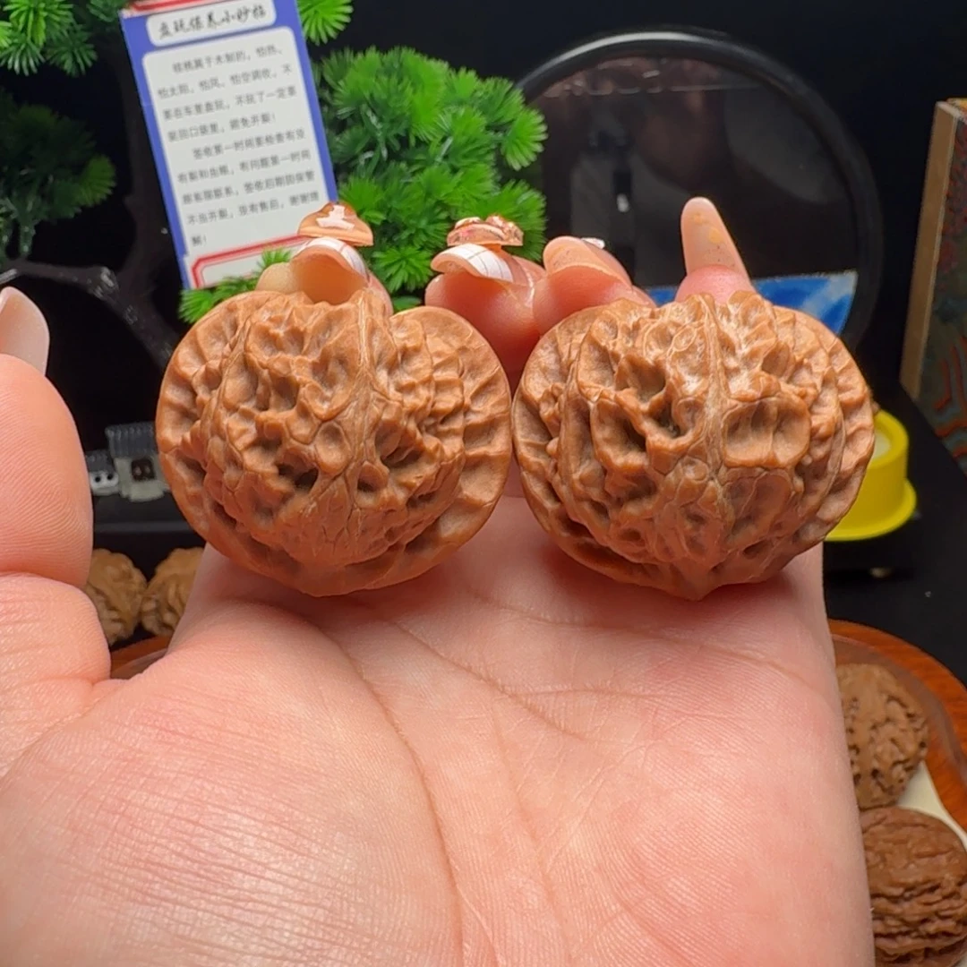 把件文玩核桃全品宫灯新果40