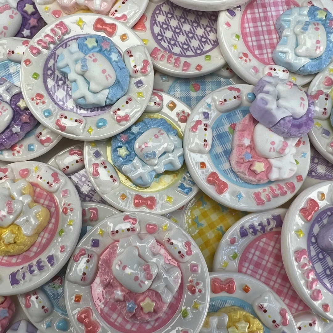 【kt马卡龙格子盘奶油华夫小饼干】直播拆树脂摆件DIY
