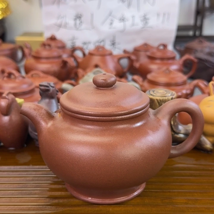 茶壶紫砂紫泥全手多只350毫升