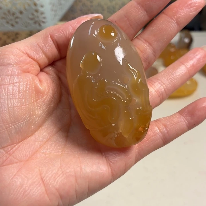 玛瑙/玉髓未镶嵌吊坠(不含链)