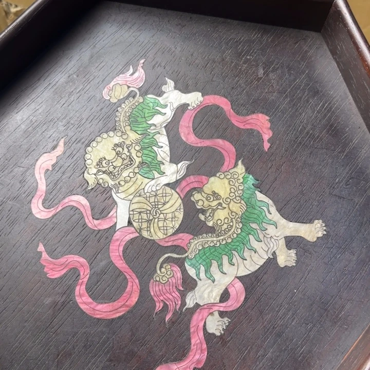 沉***金紫檀木类端景台如图所示所拍是所得