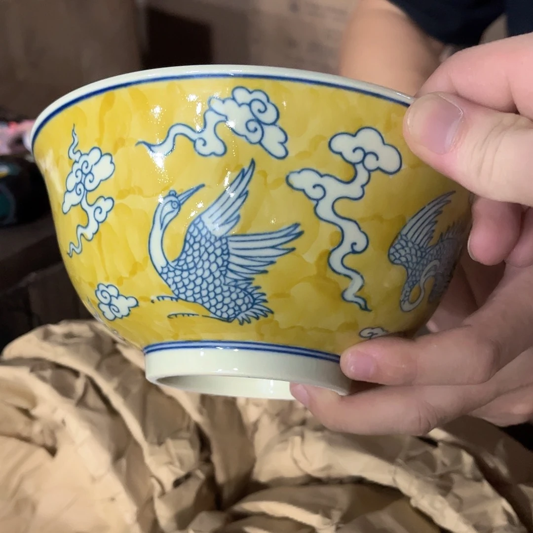 摆件/////直径17.5厘米。黄。